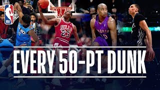 Every 50Point Dunk In NBA Dunk Contest History 19842019 [upl. by Aseefan]