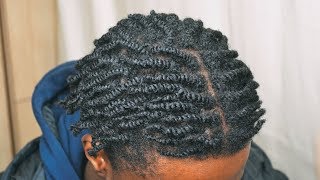 How Get Two Strand Twist With Natural Hair [upl. by Afinom26]