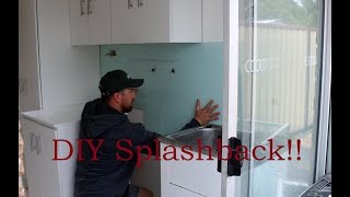 DIY Acrylic Splashback Laundry Renovation Part 6 [upl. by Kachine]