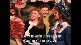 The Trolley Song by Judy Garland with lyrics on screen [upl. by Merrily]