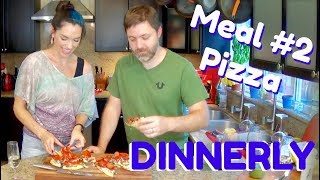 Dinnerly Meal 2 Pizza  Meal Kit Review Cooking and Taste Test [upl. by Burnight729]