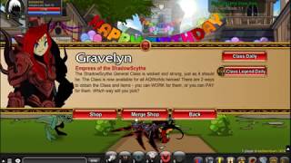 AQW How to get Broken Blade for ShadowScythe Class Daily Quest [upl. by Chlo]