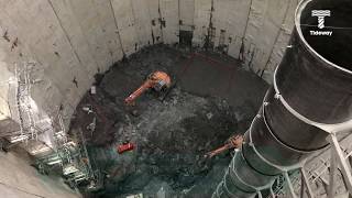 How to construct the giant Super Sewer shaft at Battersea [upl. by Aniral]