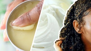 DIY Natural Hair Products  POMADE amp HAIR BUTTER [upl. by Einnek]