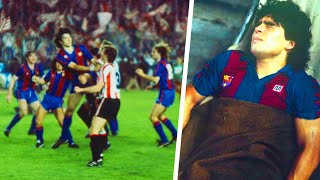 El Partido que cambió la Vida de Maradona La Batalla del Bernabéu  Barcelona vs Athletic Bilbao [upl. by Natsyrt301]