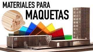 Materiales para hacer  MAQUETAS DE ARQUITECTURA   ARTOSKETCH [upl. by Mccall]