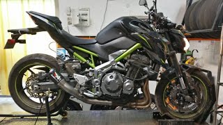 Kawasaki Z900 Gets Austin Racing GP1R Exhaust Install And Soundcheck Video [upl. by Suivatna347]