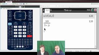 GTR TI Nspire CX 14 Binomialkoeffizient [upl. by Griffiths]