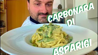 Carbonara di Asparagi chef Barbato [upl. by Nuahsed]