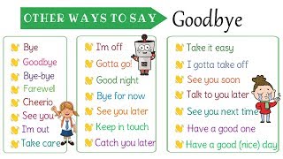 22 Super Useful Ways to Say quotGoodbyequot in English  How to Say Goodbye Differently [upl. by Wakerly]