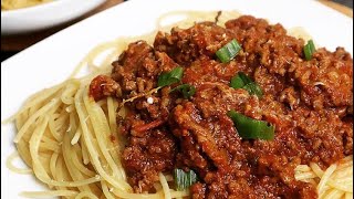 TASTY SPAGHETTI BOLOGNESE  QUICK AND EASY SPAGHETTI BOLOGNESE [upl. by Burrell145]