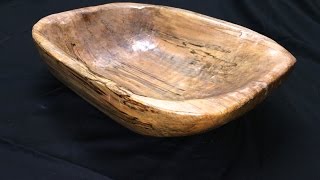 Hand Carved Maple Wooden Bowl [upl. by Trygve]