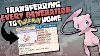 HOW EASILY CAN YOU TRANSFER POKEMON FROM EVERY GENERATION TO POKEMON HOMESWORDSHIELD [upl. by Lramaj990]