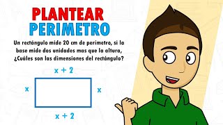 PLANTEAR PERIMETRO ALGEBRAICO Super fácil  Para principiantes [upl. by Einafats]