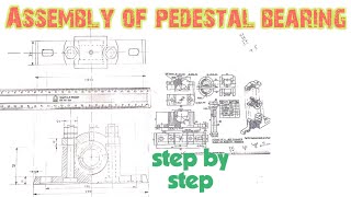 Assembly drawing of Plummer block Engineering and poetry [upl. by Wil]