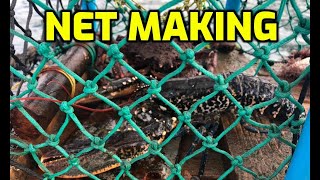 How To Make A Fishing Net  How to tie and repair a basic net for fishing [upl. by Trauts]