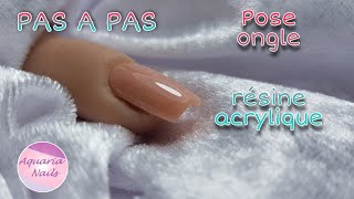 Pose ongle résine acrylique [upl. by Aisital]