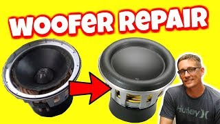 HOW TO REPAIR A SUBWOOFER EASY [upl. by Assilav]