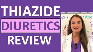 Thiazide Diuretics Pharmacology Nursing NCLEX Review Mechanism of Action amp Side Effects [upl. by Chaiken]