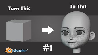 Modeling a Character in Blender 3d 283 Part 1  Head [upl. by Ailahs]