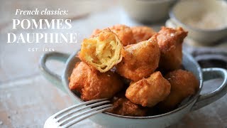 How to make pommes dauphine French potato puffs recipe [upl. by Margarete]