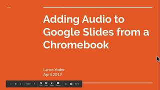 Google Slides Audio Google Drive Setup [upl. by Gunter]