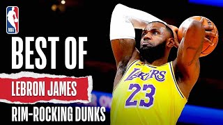 BEST Of LeBron James RimRocking DUNKS  NBA Career [upl. by Irneh]