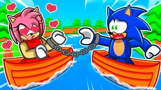 Handcuffed to AMY For 24 HOURS in Roblox Build a Boat [upl. by Fritts]