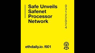 Safe Unveils Safenet Processor Network [upl. by Gisser]