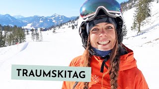 Neuschnee in OberstdorfKleinwalsertal Skifahren in Deutschland und Österreich [upl. by Akcebar]