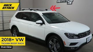 2018 Volkswagen Tiguan with Thule EVO Raised Rail WingBar EVO Roof Rack [upl. by Trahurn]