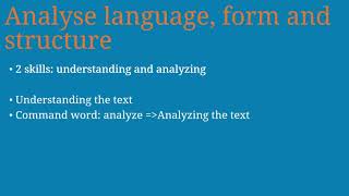 Paper 1 Question 2 Text Analysis information from the exam task  AS Level English Language 9093 [upl. by Zorah118]