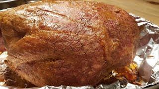 Cooking Whole smoked Ham for beginners [upl. by Meyers930]