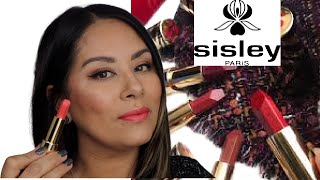 NEW Sisley Le Phyto Rouge Lipstick Swatches  2020 New Shades [upl. by Ebocaj]