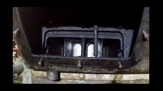 2 Stroke Diesel 100 RPM Looking into Exhaust Port and Blowers [upl. by Reteid]