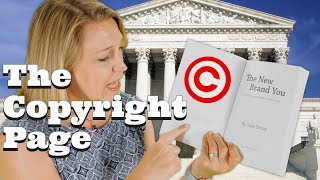 Self Publishing Basics for the Copyright Page [upl. by Jan]