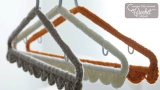 Crochet Coat Hangers  BEGINNER  The Crochet Crowd [upl. by Ayaladnot]