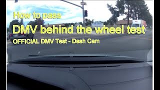 Actual DMV Behind the Wheel Test – NO STRESS  Pass the first time [upl. by Kred515]