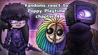 Fandoms React To Poppy Playtime Chapter 4  Gacha React [upl. by Yr]