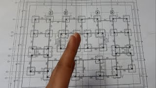 How to Read Building Foundations Drawing plans  Column Footings Detail  also X sections detail [upl. by Dachi]