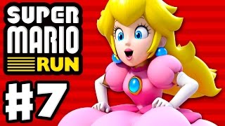 Super Mario Run  Gameplay Walkthrough Part 7  Peach Gameplay World 1 All Purple Coins iOS [upl. by Yrotciv73]