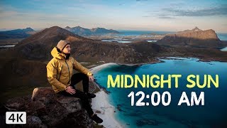 24 HOURS of SUN  Lofoten Norway 4K [upl. by Einneg]