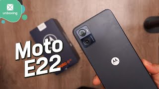 Motorola Moto E22  Unboxing en español [upl. by Milka868]