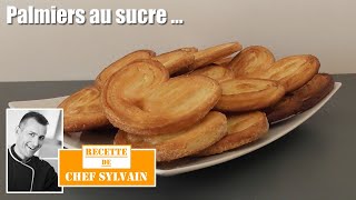 Palmiers au sucre  Recette par Chef Sylvain [upl. by Lesli444]