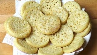 Home Made Crumpets  One Pot Chef [upl. by Ardnayek]