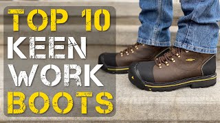 Top 10 Best Keen Work Boots for Men and Women [upl. by Aisatnaf]