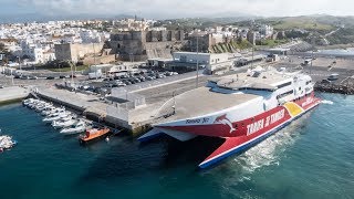 Spain Morocco Ferry Fantastic Crossing of the Straits of Gibraltar [upl. by Ambrosia]