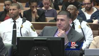 Hernandez smiles during murder trial as friends testify [upl. by Sabec]