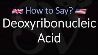 DNA FULL NAME  How to Pronounce Deoxyribonucleic Acid What does DNA stand for [upl. by Akemor]