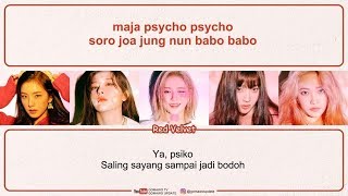 Red Velvet  Psycho EasyLyricsIndoSub by GOMAWO [upl. by Eimmat708]